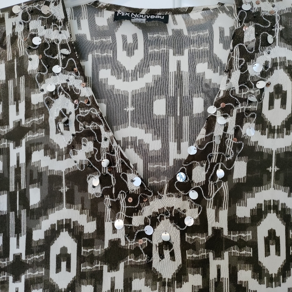 Women's sheer tunic top